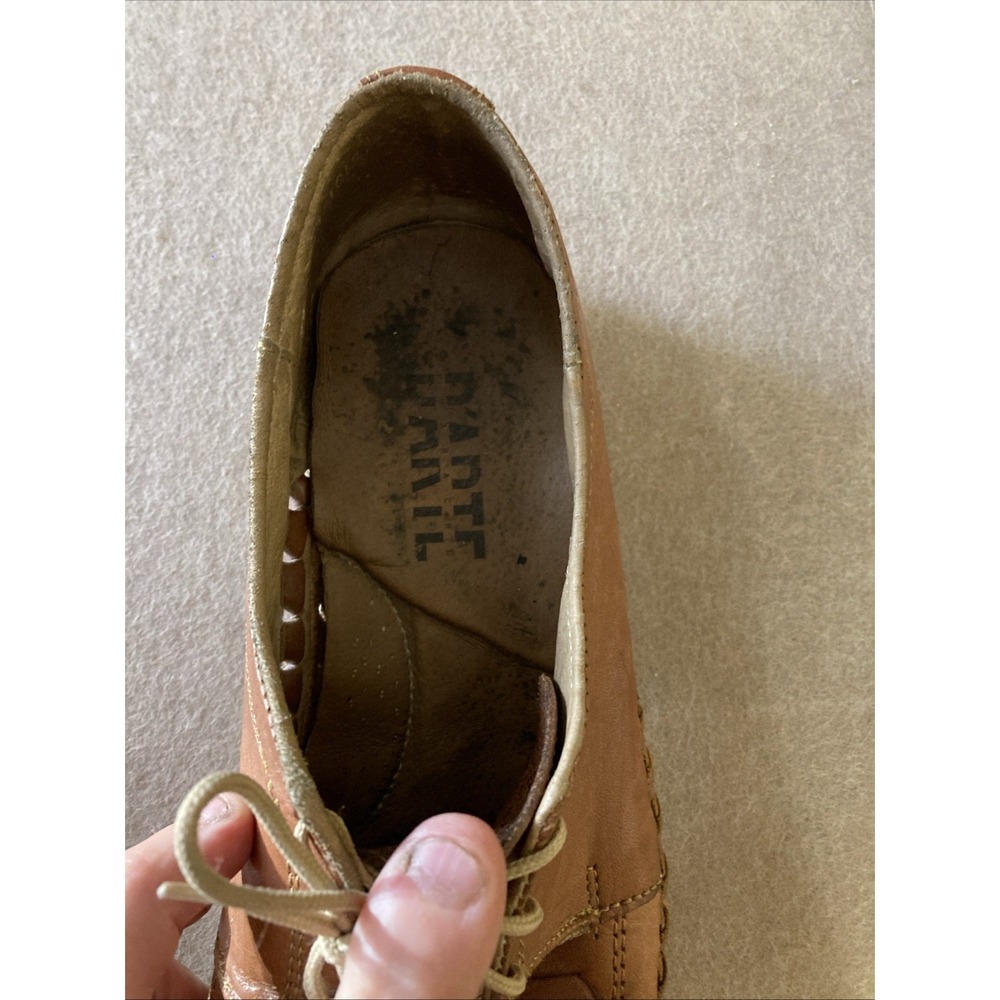 D'arte Huarache Artisanal Hand Made Leather Shoe Sz 11 Lofer Authentic Sandals - Picture 8 of 14